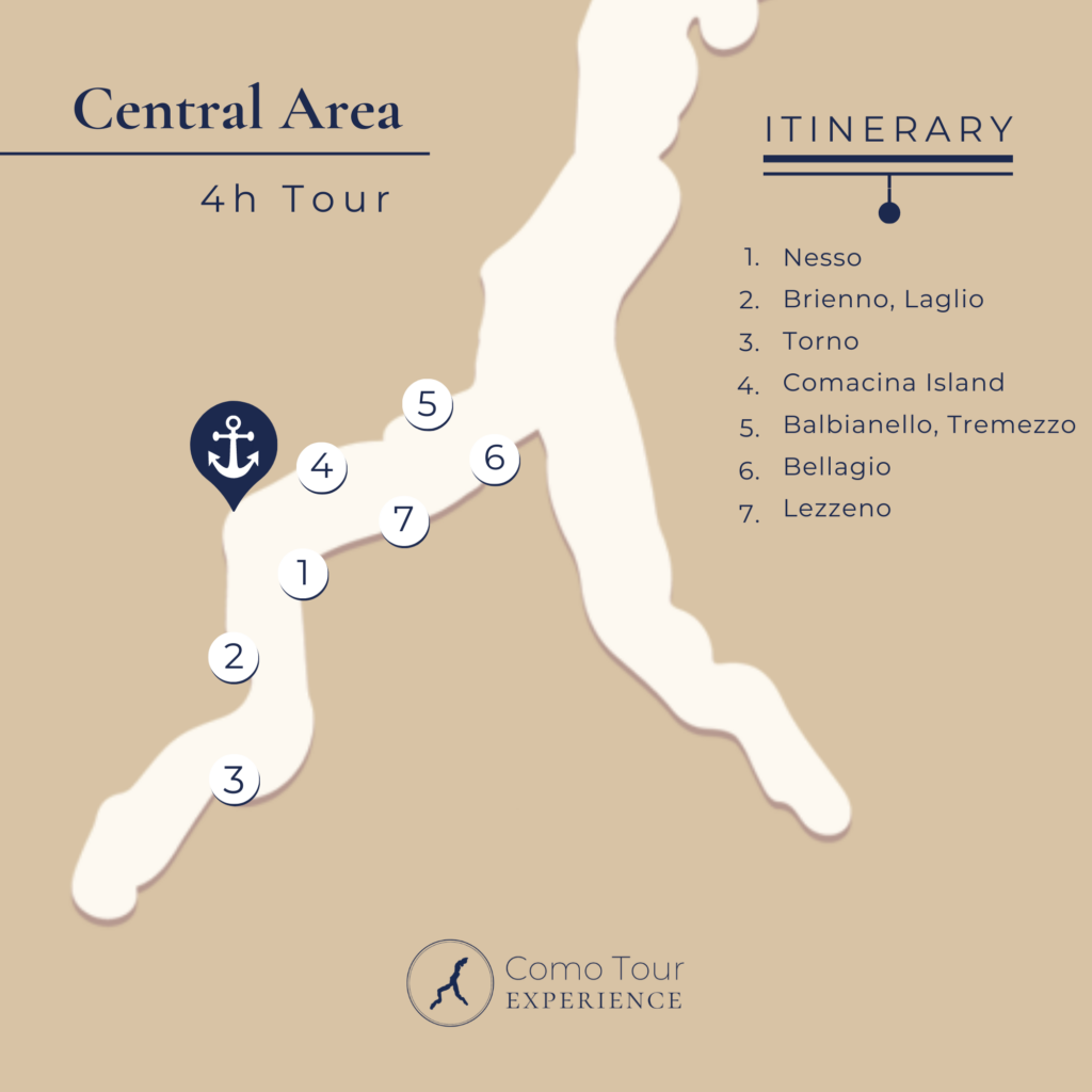 lake como central area tour map